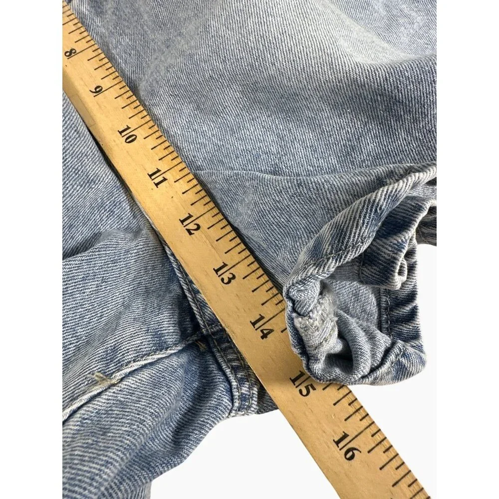 NWT Blank NYC High Rise‎ Blue Denim Short With Belt Women's Size 28 100% Cotton